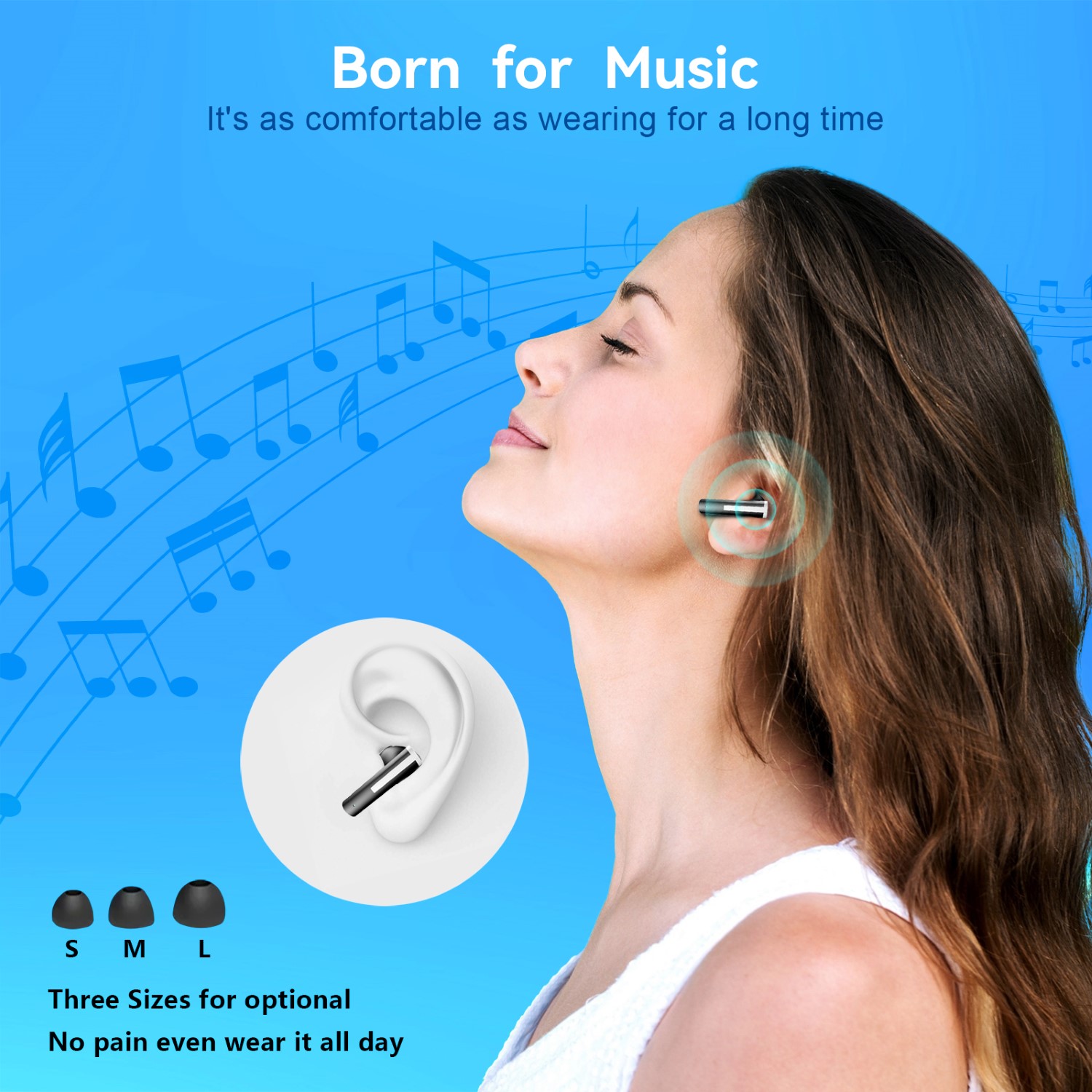 earbuds, wireless earbuds, long hour battery, music play, smart control, led display, handsfree